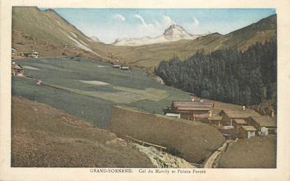 CPA FRANCE 74 "Le Grand Bornand, le col du Maroly et pointe Percée"