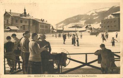 CPA FRANCE 74 "Megève, la patinoire"