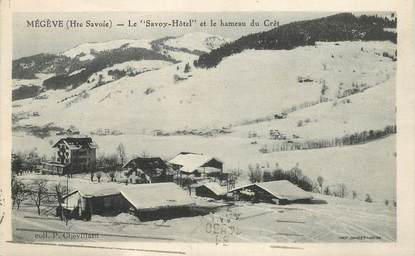 CPA FRANCE 74 "Megève, le Savoy Hotel"