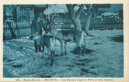 CPA FRANCE 74 "Megève, les Rennes Lapo et Néva"