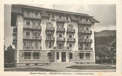 CPA FRANCE 74 "Megève, Hotel du Parc"