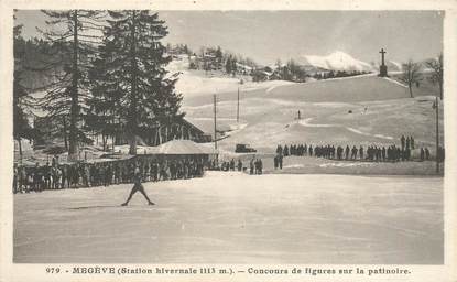 CPA FRANCE 74 "Megève, la patinoire"