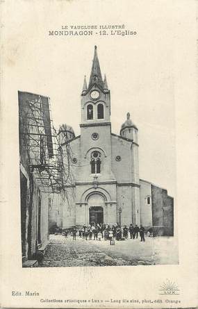 / CPA FRANCE 84 "Mondragon, l'église"