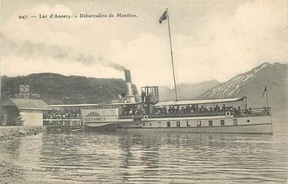 CPA FRANCE 74 "Annecy, débarcadère de Menthon"