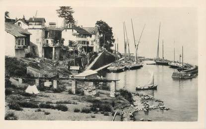 CPSM FRANCE 74 "Meillerie, port des bateaux à voiles"