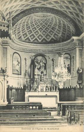 CPA FRANCE 74 "Intérieur de l'Eglise de Marlioz"