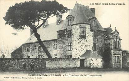 CPA FRANCE 85 "Saint Sulpice le Verdon, le chateau de la Chaboterie"