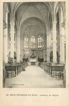 CPA FRANCE 85 "Saint Etienne du Bois, l'intérieur de l'Eglise"