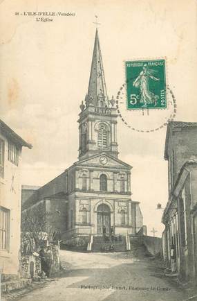 CPA FRANCE 85 "L'Ile d'Elle, l'Eglise"