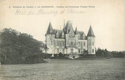 CPA FRANCE 85 "La Garnache, chateau de Fonteclose"