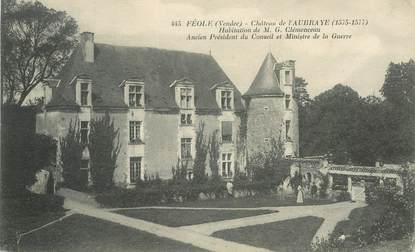 CPA FRANCE 85 "Féole, chateau de l'Aubraye"
