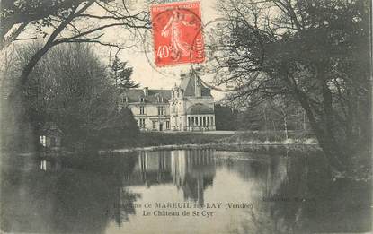 CPA FRANCE 85 "Mareuil sur Lay, chateau de Saint Cyr"