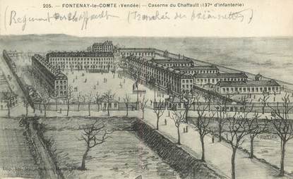 CPA FRANCE 85 "Fontenay le Comte, caserne du Chaffault"