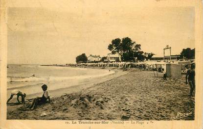 CPA FRANCE 85 "La Tranche sur Mer, la plage"