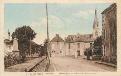 CPA FRANCE " Sainte-Cécile - entrée par la Route de Mouchamps "