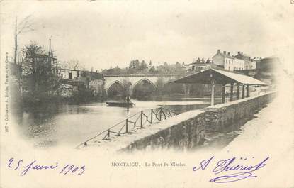 CPA FRANCE 85 " Montaigu - le pont St-Nicolas "