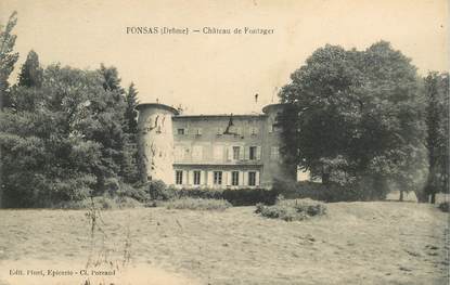 CPA FRANCE 26 "Ponsas, chateau de Fontager"