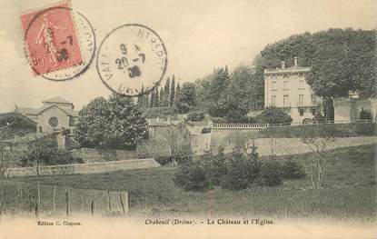 CPA FRANCE 26 "Chabeuil, le chateau et l'Eglise"