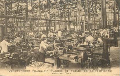 CPA FRANCE 42 "Saint Etienne, Manufacture française d'Armes et cycles "