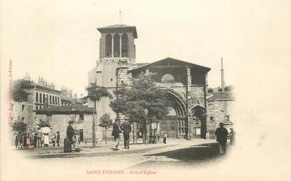 CPA FRANCE 42 "Saint Etienne, Grand'Eglise"