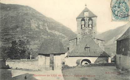 CPA FRANCE 65 "Env. de Luz, Eglise de Sazos"