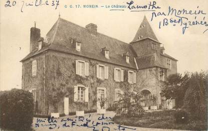 CPA FRANCE 64 "Monein, le chateau"