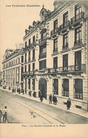 CPA FRANCE 64 "Pau, banque la société générale"