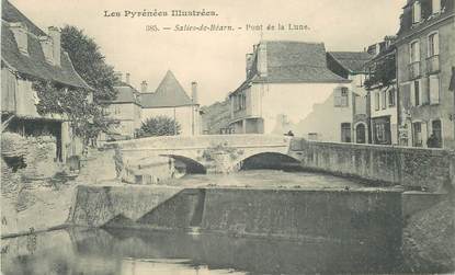 CPA FRANCE 64 "Salies de Béarn, pont de la Lune"