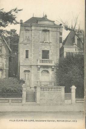 CPA FRANCE 17 "Royan, le bld Garnier, la Villa Clair de Lune"