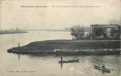 CPA FRANCE 21 "Saint Jean de Losne, vue sur la Saône en aval"
