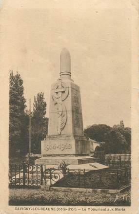 CPA FRANCE 21 "Savigny les Beaune, le monument aux morts"