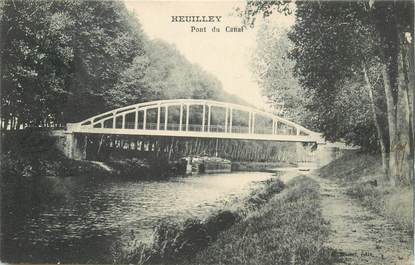 CPA FRANCE 21 "Heuilley, pont du canal"