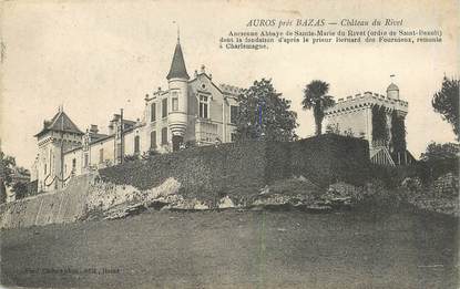 CPA FRANCE 33 "Auros par Bazas, chateau du Rivel"