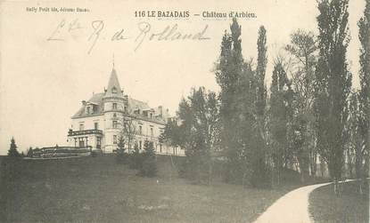 CPA FRANCE 33 "La Balzadais, Chateau d'Arbieu"