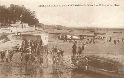 CPA FRANCE 33 "Andernos les Bains, les enfants à la plage"