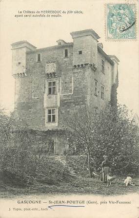 CPA FRANCE 32 "Saint Jean Poutge, le chateau de Herrebouc"