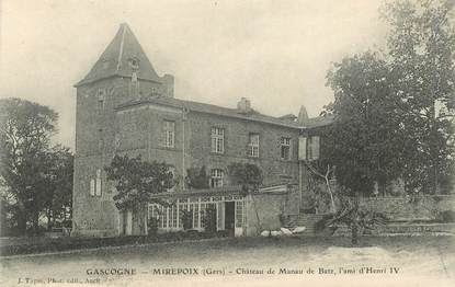 CPA FRANCE 32 "Mirepoix, chateau de Manau de Batz"