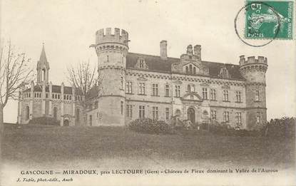 CPA FRANCE 32 "Miradoux près Lectoure, Chateau de Fieux"