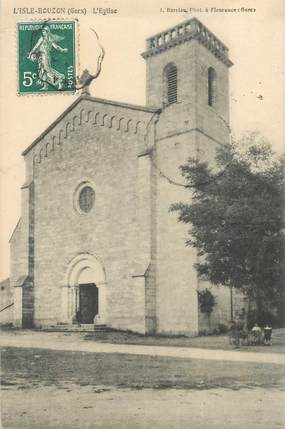 CPA FRANCE 32 "L'Isle Bouzon, l'Eglise"