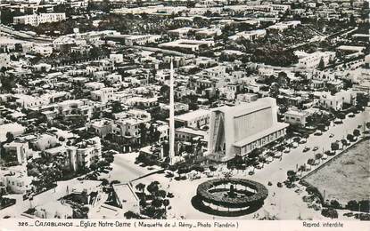CPSM MAROC "Casablanca, Eglise Notre Dame"