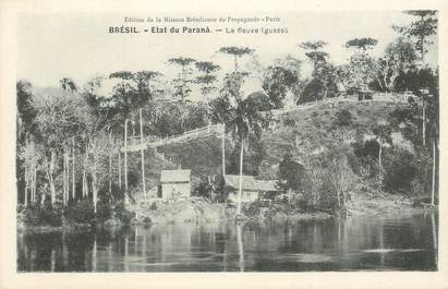 CPA BRESIL "le fleuve Iguassu"