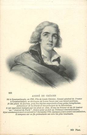 CPA TURQUIE "André de Chénier, consul général de France à Constantinople"