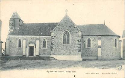 CPA FRANCE 72 "Eglise de Saint Marceau"