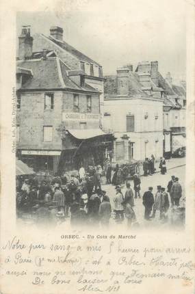 CPA FRANCE 14 "Orbec, un coin du marché"