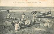 14 Calvado CPA FRANCE 14 "Asnelles, les enfants jouent dans le sable"