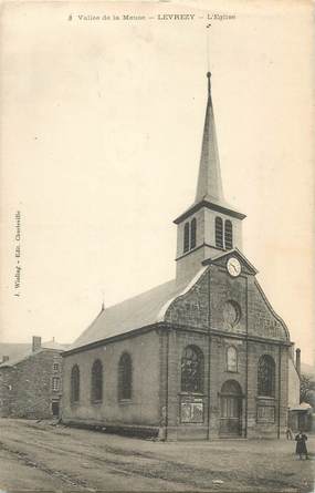 CPA FRANCE 08 "Levrezy, Eglise" RÉFÉRENDUM PEINE DE MORT AU VERSO 1907