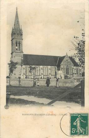 CPA FRANCE 14 "Banneville sur Ajon, l'Eglise"