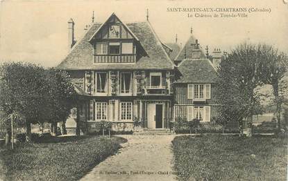 CPA FRANCE 14 "Saint Martin aux Chartrains, le chateau"