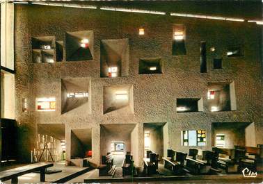 CPSM FRANCE 70 "Ronchamp, architecture Le Corbusier"