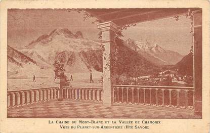 CPA FRANCE 74 "La Chaine du Mont Blanc et la Vallée de Chamonix"
